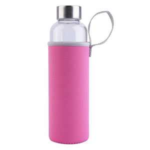 Portable Glass Water Bottle